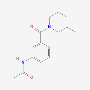 molecular formula C15H20N2O2 B7490039 N-[3-(3-methylpiperidine-1-carbonyl)phenyl]acetamide 