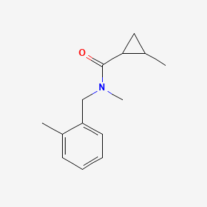 N,2-dimethyl-N-[(2-methylphenyl)methyl]cyclopropane-1-carboxamide