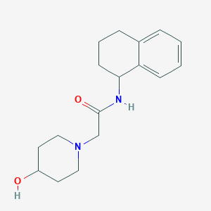 2-(4-hydroxypiperidin-1-yl)-N-(1,2,3,4-tetrahydronaphthalen-1-yl)acetamide