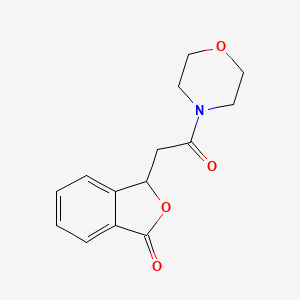 3-(2-morpholin-4-yl-2-oxoethyl)-3H-2-benzofuran-1-one