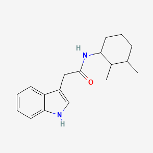 molecular formula C18H24N2O B7490071 N-(2,3-dimethylcyclohexyl)-2-(1H-indol-3-yl)acetamide 