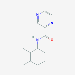 molecular formula C13H19N3O B7490088 N-(2,3-dimethylcyclohexyl)pyrazine-2-carboxamide 