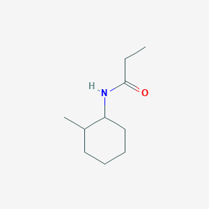 molecular formula C10H19NO B7490095 N-(2-methylcyclohexyl)propanamide 