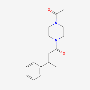 1-(4-Acetylpiperazin-1-yl)-3-phenylbutan-1-one