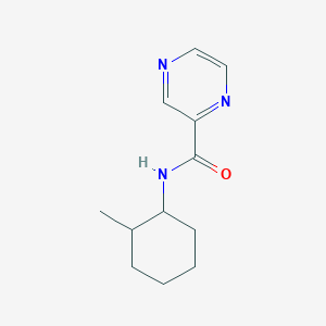 molecular formula C12H17N3O B7490108 N-(2-methylcyclohexyl)pyrazine-2-carboxamide 