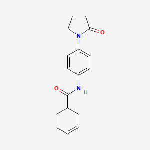 N-[4-(2-oxopyrrolidin-1-yl)phenyl]cyclohex-3-ene-1-carboxamide