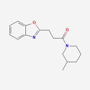 3-(1,3-Benzoxazol-2-yl)-1-(3-methylpiperidin-1-yl)propan-1-one