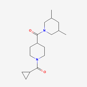 Cyclopropyl-[4-(3,5-dimethylpiperidine-1-carbonyl)piperidin-1-yl]methanone