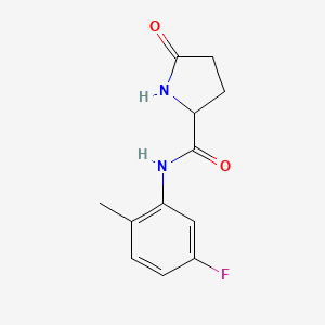 N-(5-fluoro-2-methylphenyl)-5-oxopyrrolidine-2-carboxamide