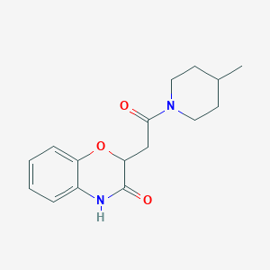 2-[2-(4-methylpiperidin-1-yl)-2-oxoethyl]-4H-1,4-benzoxazin-3-one