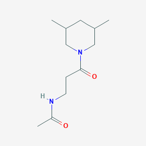 N-[3-(3,5-dimethylpiperidin-1-yl)-3-oxopropyl]acetamide