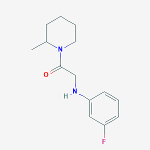 2-(3-Fluoroanilino)-1-(2-methylpiperidin-1-yl)ethanone