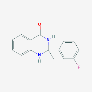 2-(3-Fluorophenyl)-2-methyl-1,3-dihydroquinazolin-4-one