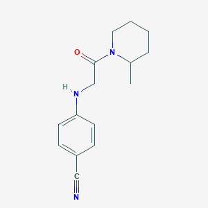 4-[[2-(2-Methylpiperidin-1-yl)-2-oxoethyl]amino]benzonitrile