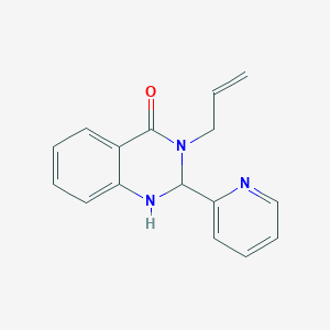 3-Prop-2-enyl-2-pyridin-2-yl-1,2-dihydroquinazolin-4-one