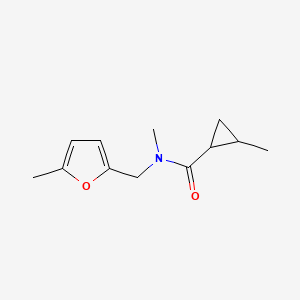 N,2-dimethyl-N-[(5-methylfuran-2-yl)methyl]cyclopropane-1-carboxamide