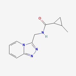 2-methyl-N-([1,2,4]triazolo[4,3-a]pyridin-3-ylmethyl)cyclopropane-1-carboxamide