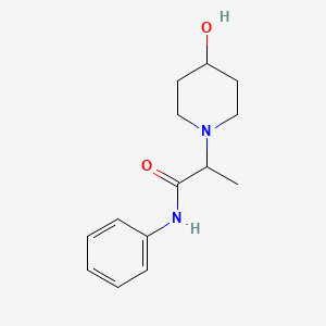 2-(4-hydroxypiperidin-1-yl)-N-phenylpropanamide