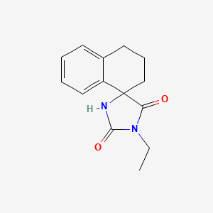 3'-ethylspiro[2,3-dihydro-1H-naphthalene-4,5'-imidazolidine]-2',4'-dione