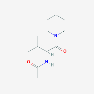 N-(3-methyl-1-oxo-1-piperidin-1-ylbutan-2-yl)acetamide