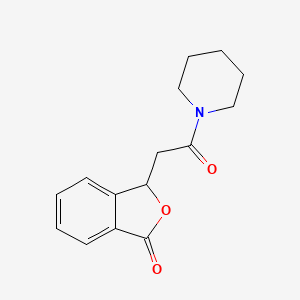 3-(2-oxo-2-piperidin-1-ylethyl)-3H-2-benzofuran-1-one