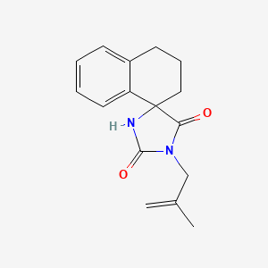 3'-(2-methylprop-2-enyl)spiro[2,3-dihydro-1H-naphthalene-4,5'-imidazolidine]-2',4'-dione