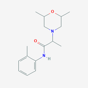 2-(2,6-dimethylmorpholin-4-yl)-N-(2-methylphenyl)propanamide