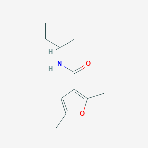 molecular formula C11H17NO2 B7490475 N-butan-2-yl-2,5-dimethylfuran-3-carboxamide 