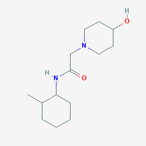 2-(4-hydroxypiperidin-1-yl)-N-(2-methylcyclohexyl)acetamide