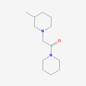 molecular formula C13H24N2O B7490517 2-(3-Methylpiperidin-1-yl)-1-piperidin-1-ylethanone 