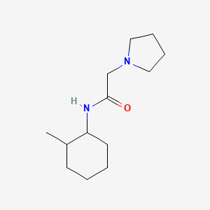 molecular formula C13H24N2O B7490520 N-(2-methylcyclohexyl)-2-(pyrrolidin-1-yl)acetamide 