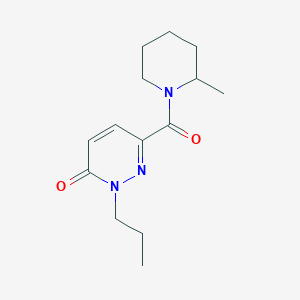 molecular formula C14H21N3O2 B7490528 6-(2-Methylpiperidine-1-carbonyl)-2-propylpyridazin-3-one 