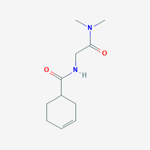 molecular formula C11H18N2O2 B7490541 N-[2-(dimethylamino)-2-oxoethyl]cyclohex-3-ene-1-carboxamide 