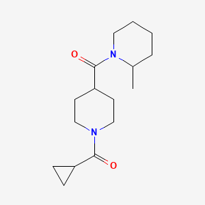 Cyclopropyl-[4-(2-methylpiperidine-1-carbonyl)piperidin-1-yl]methanone