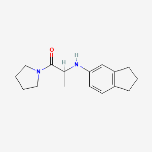 2-(2,3-dihydro-1H-inden-5-ylamino)-1-pyrrolidin-1-ylpropan-1-one