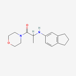 2-(2,3-dihydro-1H-inden-5-ylamino)-1-morpholin-4-ylpropan-1-one