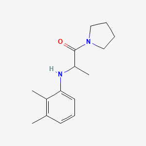 molecular formula C15H22N2O B7490637 2-(2,3-Dimethylanilino)-1-pyrrolidin-1-ylpropan-1-one 