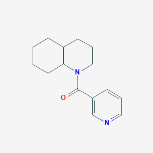 molecular formula C15H20N2O B7490643 3,4,4a,5,6,7,8,8a-octahydro-2H-quinolin-1-yl(pyridin-3-yl)methanone 