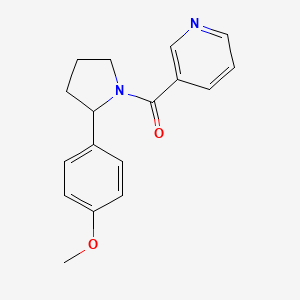 [2-(4-Methoxyphenyl)pyrrolidin-1-yl]-pyridin-3-ylmethanone