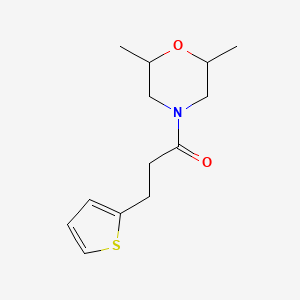 1-(2,6-Dimethylmorpholin-4-yl)-3-thiophen-2-ylpropan-1-one