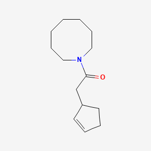 1-(Azocan-1-yl)-2-cyclopent-2-en-1-ylethanone