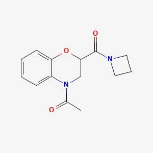 1-[2-(Azetidine-1-carbonyl)-2,3-dihydro-1,4-benzoxazin-4-yl]ethanone