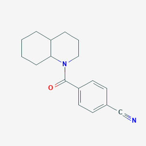 4-(3,4,4a,5,6,7,8,8a-octahydro-2H-quinoline-1-carbonyl)benzonitrile