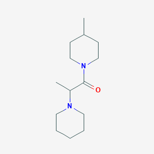 molecular formula C14H26N2O B7490740 1-(4-Methylpiperidin-1-yl)-2-piperidin-1-ylpropan-1-one 