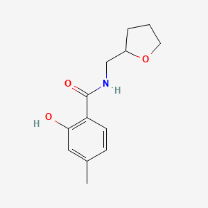 2-hydroxy-4-methyl-N-(oxolan-2-ylmethyl)benzamide