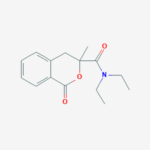 N,N-diethyl-3-methyl-1-oxo-4H-isochromene-3-carboxamide