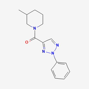 (3-Methylpiperidin-1-yl)-(2-phenyltriazol-4-yl)methanone