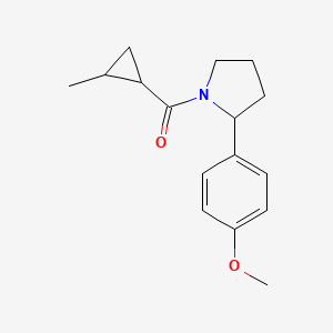 [2-(4-Methoxyphenyl)pyrrolidin-1-yl]-(2-methylcyclopropyl)methanone