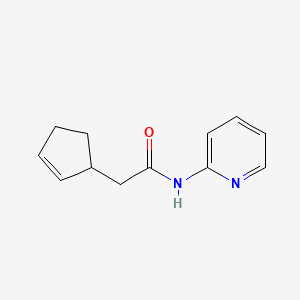 2-cyclopent-2-en-1-yl-N-pyridin-2-ylacetamide