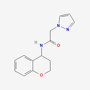 N-(3,4-dihydro-2H-chromen-4-yl)-2-pyrazol-1-ylacetamide